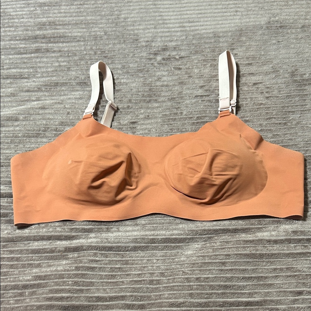 Knix Size 3 Seamless Terracotta and Blush Bra